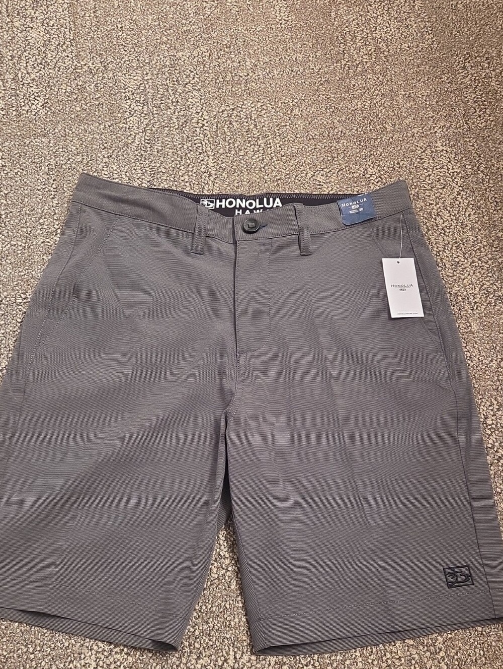 Honolua Bay Men's Gray Chino Shorts